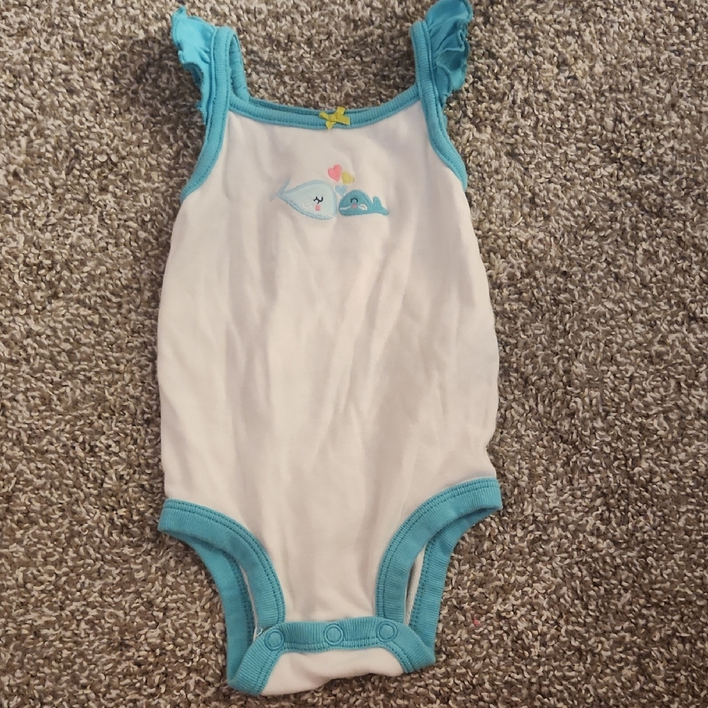 3 Month Whale Onesie